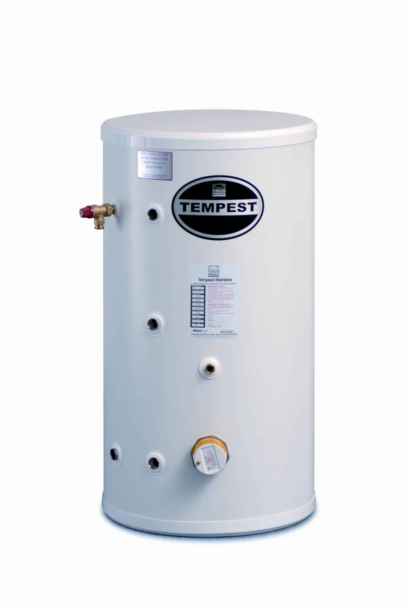 Telford Tornado Easyfit Unvented PrePlumbed Stainless Steel Hot Water Cylinder 300 LITRE