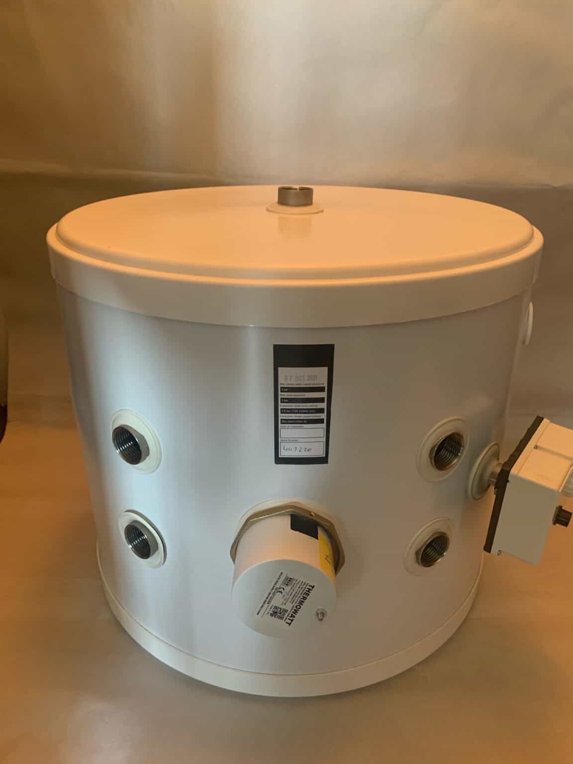 Telford 50 Litre Stainless Steel unvented buffer store for air source ...